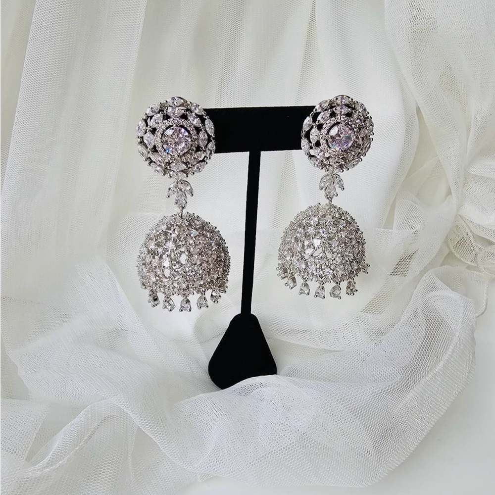Indian jhumka, big size jhumka, Indian wedding jewelry